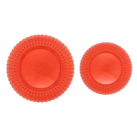 Jonathan Adler x Michaels Red Plastic Plates Set